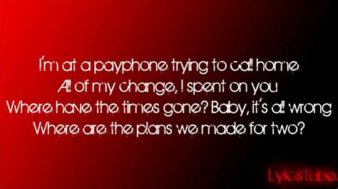 payphone lyrics